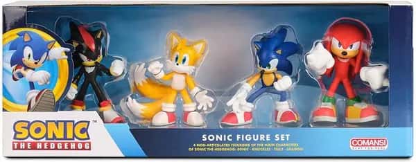 Sonic The Hedgehog Figure Set - Shadow, Tails, Sonic & Knuckles