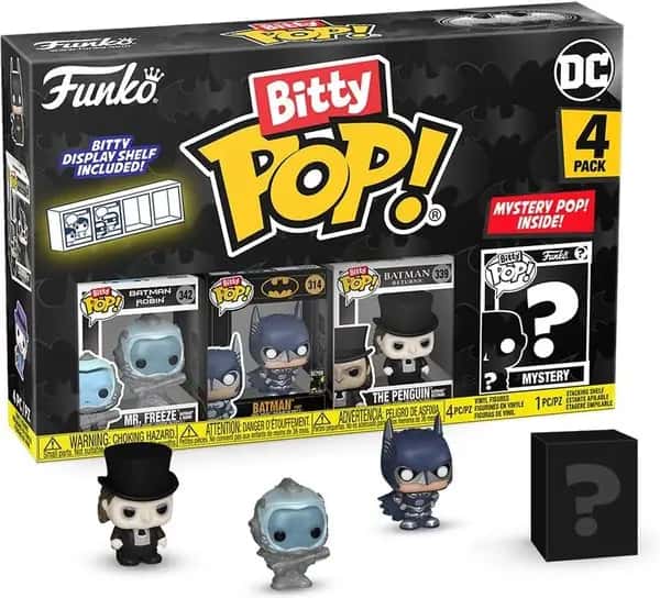 DC Batman Funko Bitty Pop! 4-Pack: Mr. Freeze / Batman / The Penguin