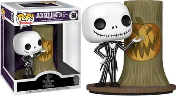 Disney Nightmare Before Christmas Deluxe Funko Pop Vinyl: Jack Skellington with Halloween Door