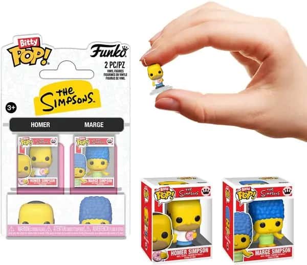 The Simpsons Funko Bitty Pop! 2-Pack: Homer & Marge