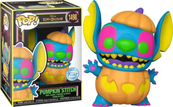 Disney Lilo & Stitch Funko Pop Vinyl: Pumpkin Stitch (Blacklight)