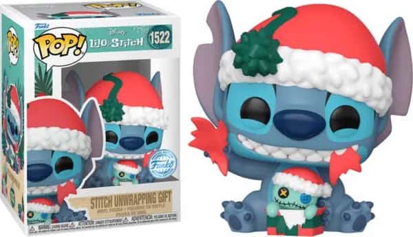 Disney Lilo & Stitch Funko Pop Vinyl: Stitch Unwrapping Gift
