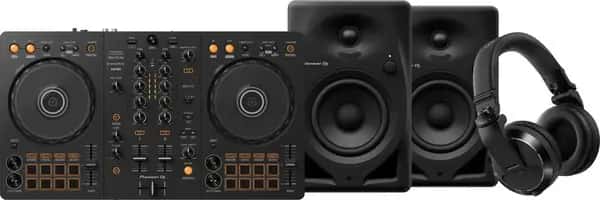 Pioneer DJ DDJ-FLX4 + Pioneer DJ HDJ-X7 Zwart + Pioneer DJ DM-40D Zwart