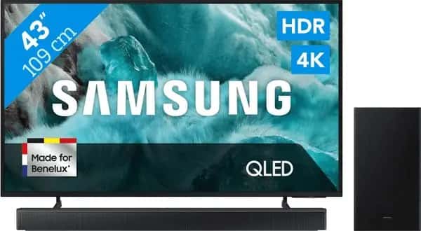 Samsung 43" QLED 4K Q7F4 (2025) + Samsung HW-B66CF Zwart