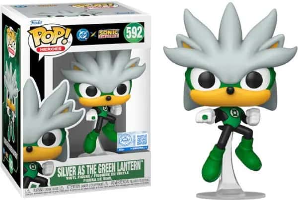 DC x Sonic the Hedgehog Funko Pop Vinyl: Silver (Green Lantern)