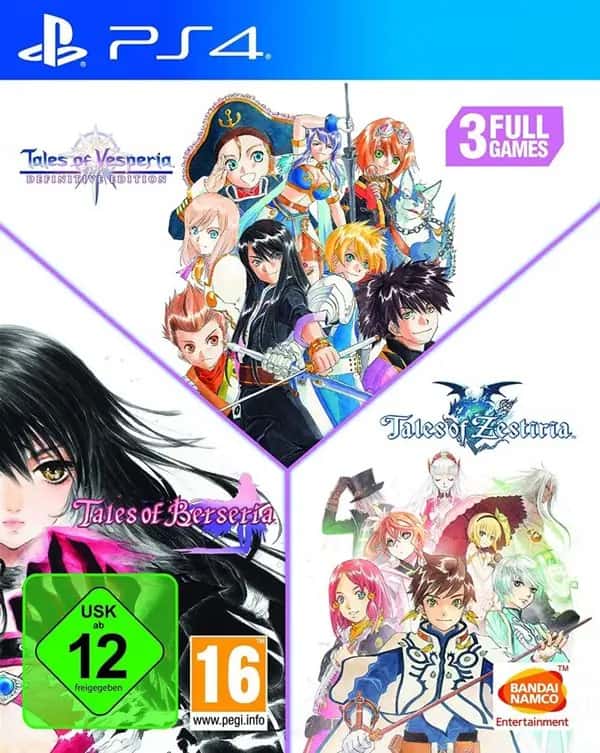 Tales of Zestiria + Tales of Berseria + Tales of Vesperia Definitive Edition