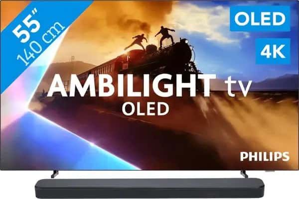Philips Ambilight 55'' OLED760 4K (2025) + JBL Bar 300 M2 Zwart