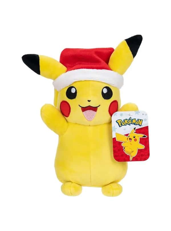 Pokemon Pluche - Pikachu with Christmas Hat (20cm)