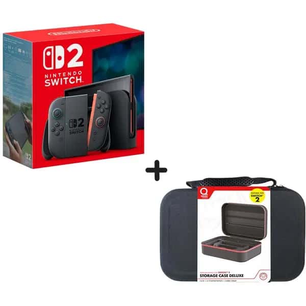 Nintendo Switch 2 - Spelconsole + Qware Opbergtas Zwart Bundel 256 Gb