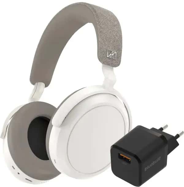 Sennheiser Momentum 4 Wireless Zwart + BlueBuilt Quick Charge Oplader met Usb A Poort 18W