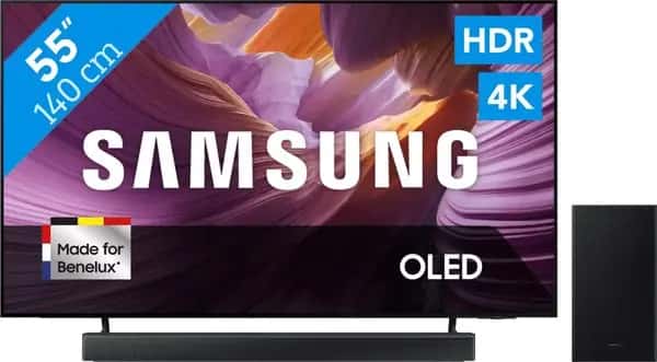 Samsung 55" OLED 4K S85F (2025) + Samsung HW-B66CF Zwart