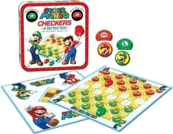 Super Mario Checkers Collectors Game Set