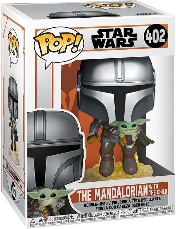 Star Wars the Mandalorian Funko Pop Vinyl: The Mandalorian with the Child