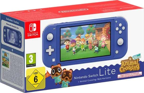Nintendo Switch Lite Animal Crossing New Horizons Editie Blauw