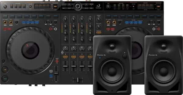 AlphaTheta DDJ-GRV6 + Pioneer DJ DM-40D-BT Zwart