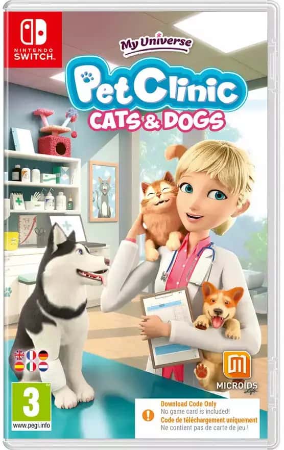 My Universe: Pet Clinic Katten + Honden (Code in A Box) - Nintendo Switch - Virtual Pet