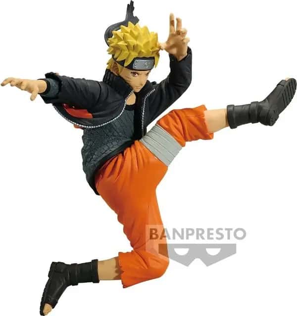 Naruto Shippuden Vibration Stars Figure - Naruto Uzumaki Flying Kick