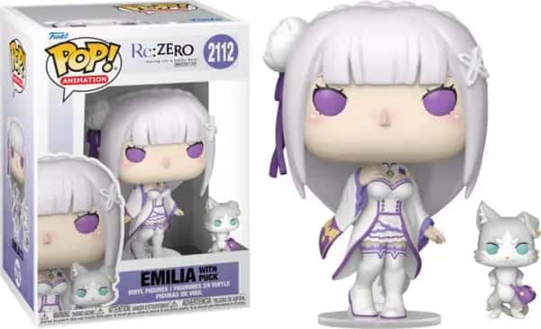 Re:ZERO Funko Pop Vinyl: Emilia with Puck