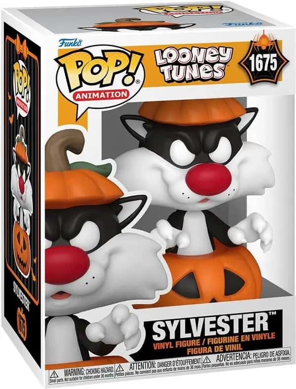 Looney Tunes Halloween Funko Pop Vinyl: Sylvester with Pumpkin