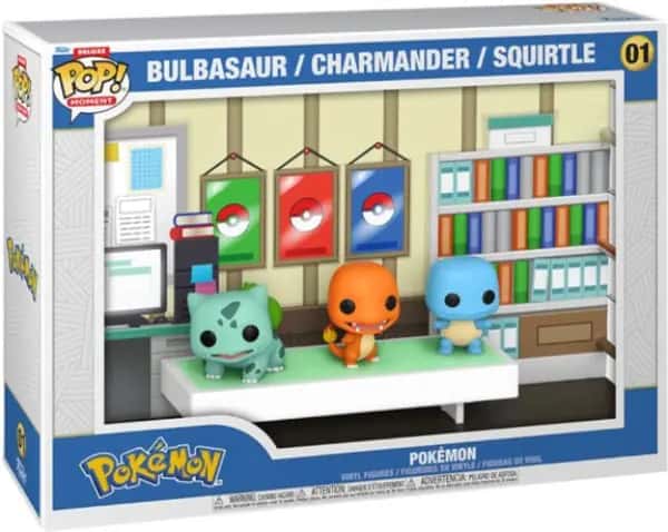 Pokemon Funko Pop! Moment Vinyl: Starters Bulbasaur / Charmander / Squirtle