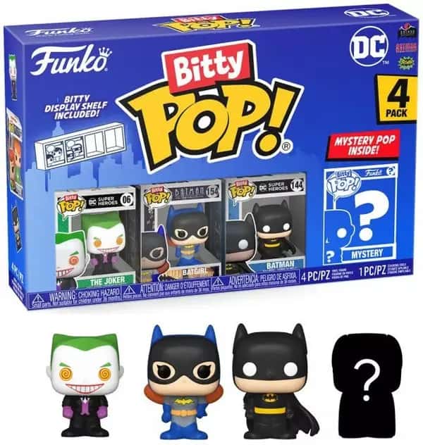 DC Batman Funko Bitty Pop! 4-Pack: The Joker / Batgirl / Batman