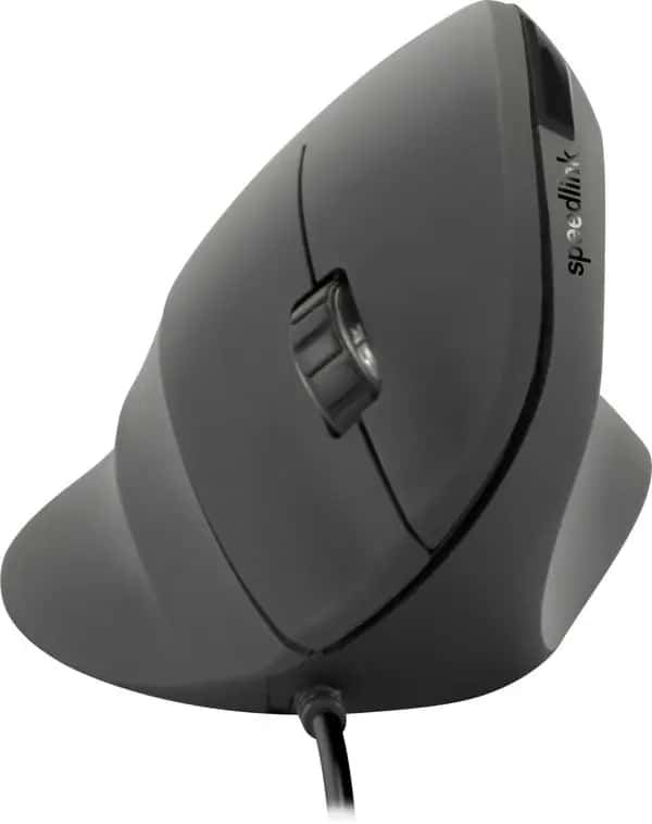 Speedlink Piavo Ergonomic Vertical USB Mouse - Rubber Black