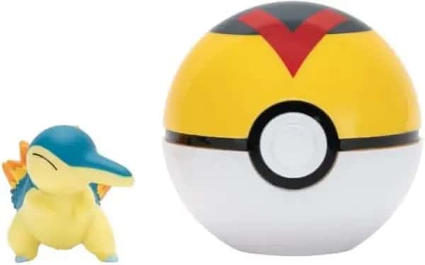 Pokemon Figure - Cyndaquil + Level Ball (Clip 'n' Go)