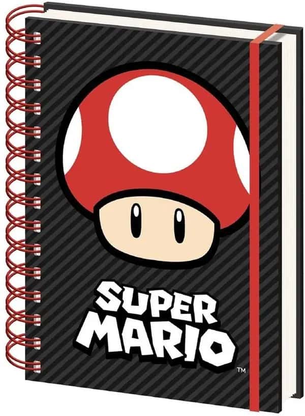 Super Mario - Mushroom A5 Notebook