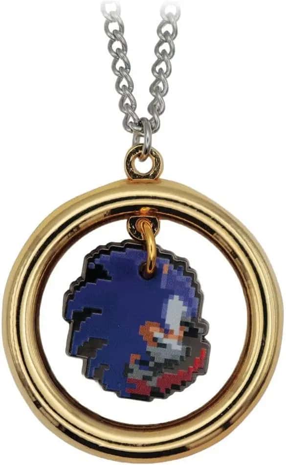 Sonic the Hedgehog Necklace with Pendant Ring - Sonic