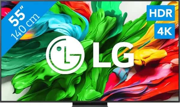 LG 55" QNED86 EVO 4K (2025) + Sonos Beam Gen2 Zwart