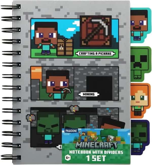 Minecraft A5 Notebook Dividers