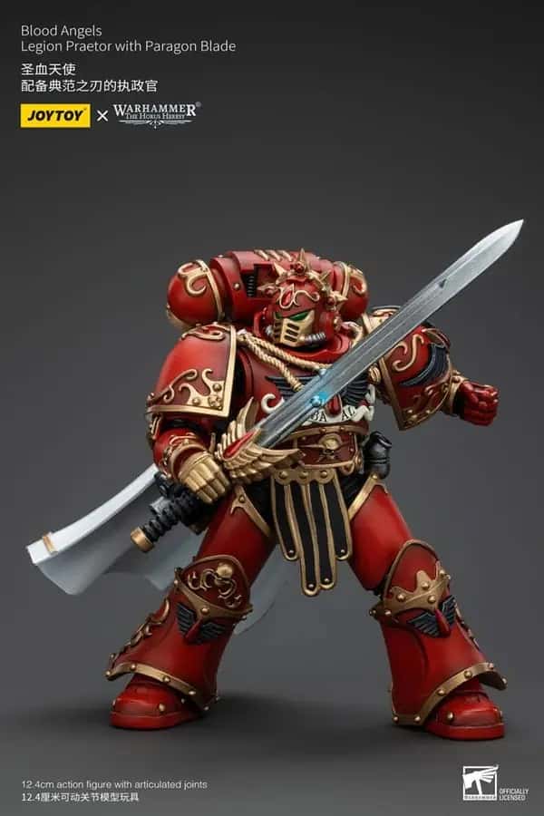 Warhammer 40K Action Figure - Blood Angels Legion Praetor with Paragon Blade