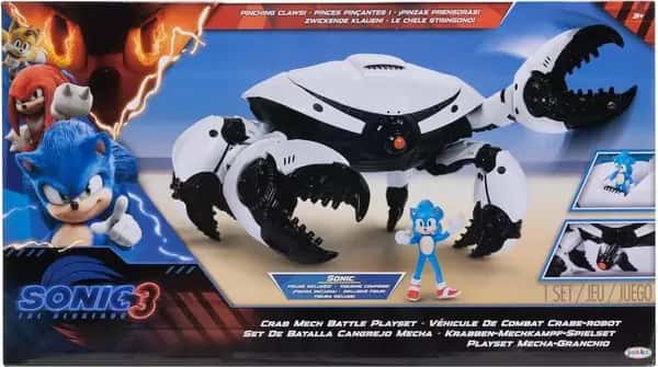 Sonic 3 the Movie Figure - Crab Mech Battle Playset