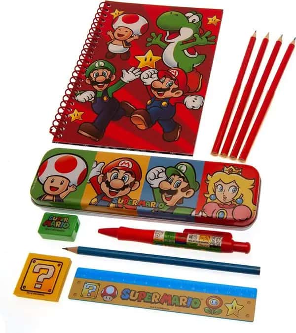 Super Mario - Core Colour Block Bumper Schrijfwaren Set
