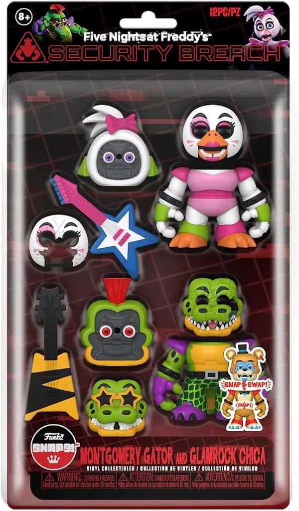 Funko SNAPS! Five Nights at Freddy's Security Breach - Montgomery Gator and Glamrock Chica 2-Pack