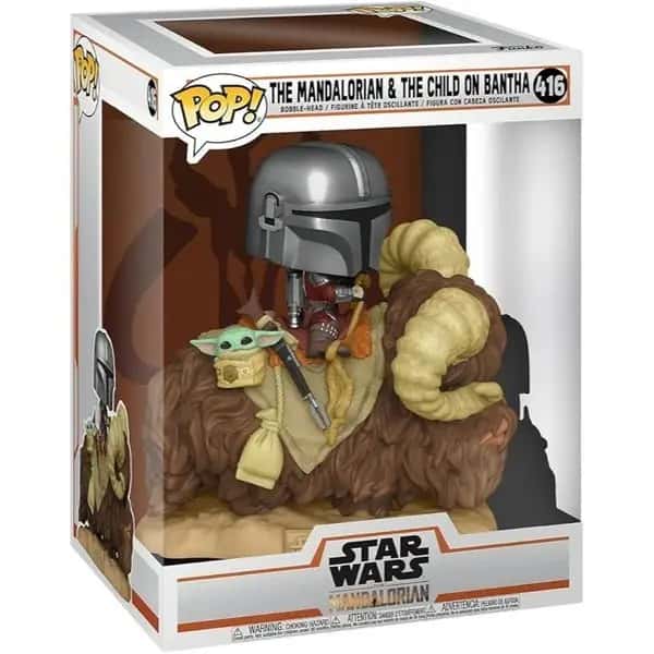Star Wars the Mandalorian Funko Pop Vinyl: The Mandalorian & The Child on Bantha