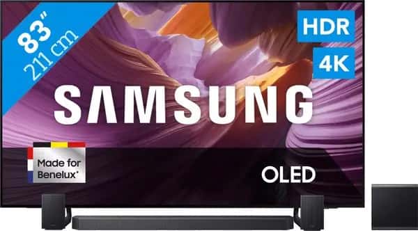 Samsung 83" OLED S90F (2025) + Samsung HW-Q930F Zwart