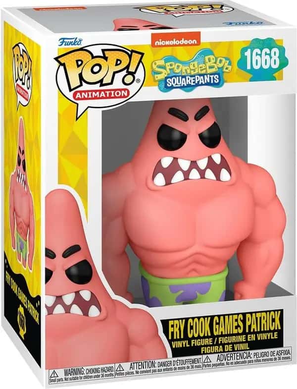 Spongebob Squarepants Funko Pop Vinyl: Fry Cook Games Patrick