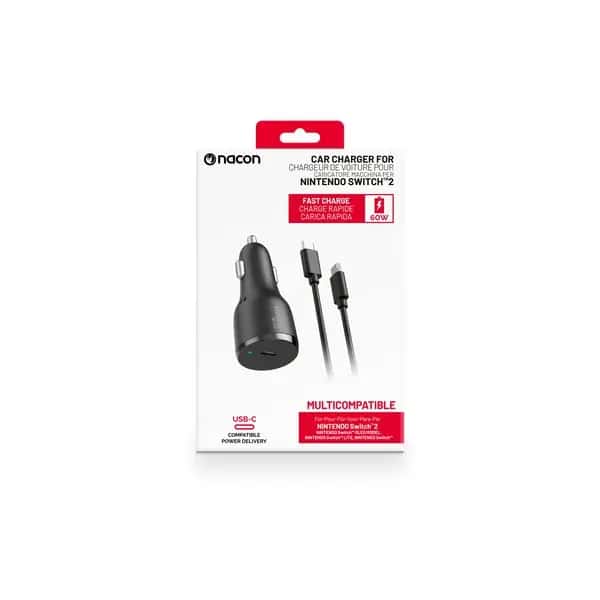 Nacon Nintendo Switch 2 Auto Oplader 60W