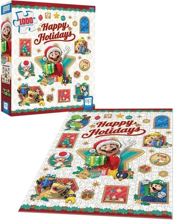 Super Mario - Happy Holidays Puzzle (1000pcs)