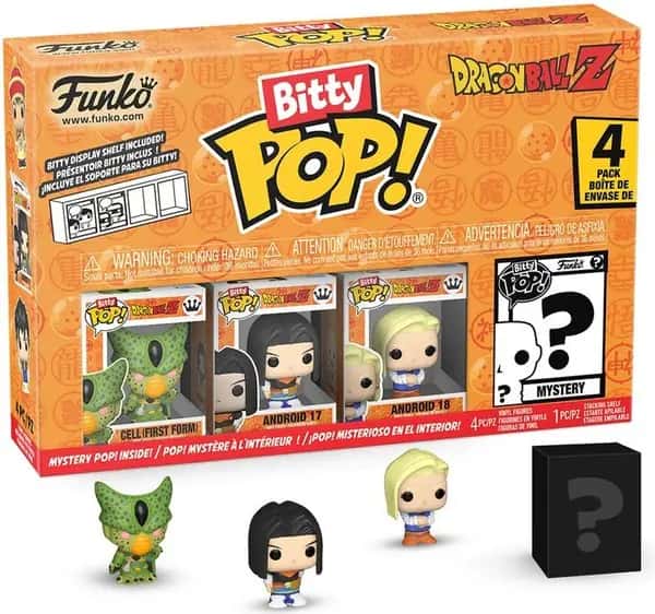 Dragon Ball Z Funko Bitty Pop! 4-Pack: Cell (First Form) / Android 17 / Android 18