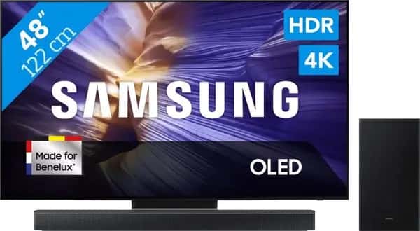 Samsung 48" OLED S90F (2025) + Samsung HW-B66CF Zwart