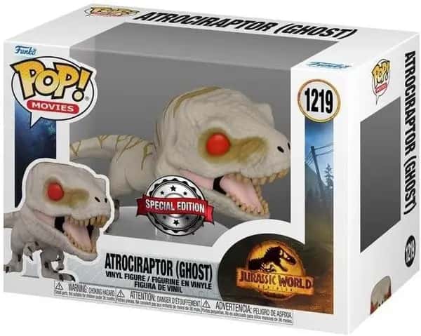 Jurassic World Dominion Funko Pop Vinyl: Atrociraptor (Ghost)(1219)