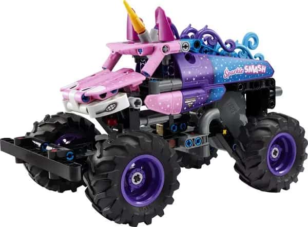 Monster Jam Sparkle Smash pull-back