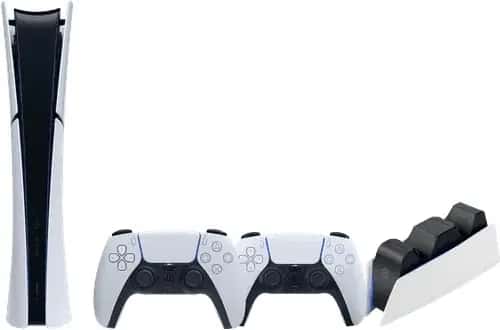PlayStation 5 Slim Digital Edition + Extra Controller Wit + BlueBuilt oplaadstation