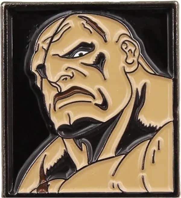Street Fighter Pin Badge: Sagat