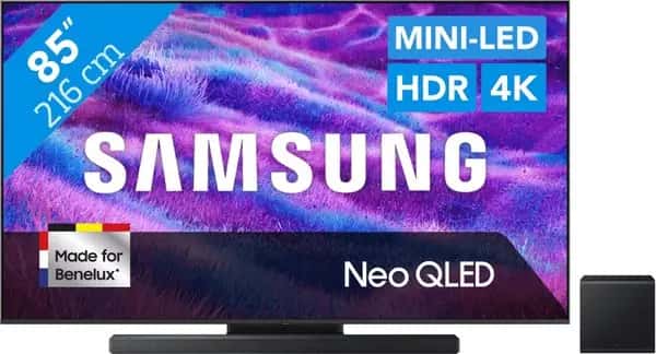 Samsung 85" Neo QLED QN73F 4K (2025) + Samsung HW-QS700F (2025)