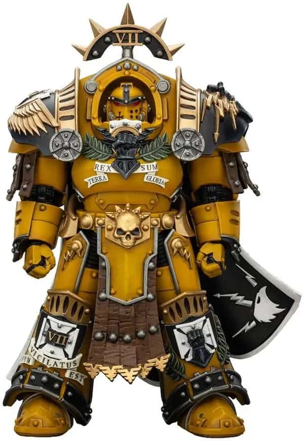 Warhammer 40K Action Figure - Legion Praetor in Tartaros Terminator Armourwith Power Sword and Vigil Storm Shield