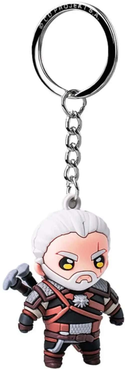 The Witcher III: Wild Hunt Vinyl Keychain - Geralt of Rivia