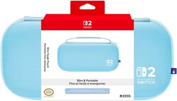 Hori Slim Tough Pouch - Light Blue (Nintendo Switch 2)